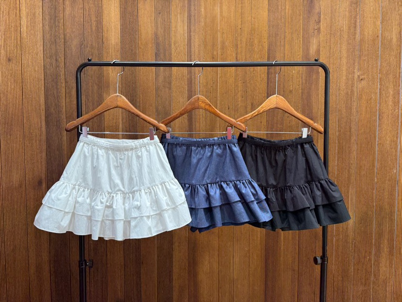 2TWO MOON韓國東大門代購女裝新款休閑職業26春夏短裙腰帶2TWO MOON短裙