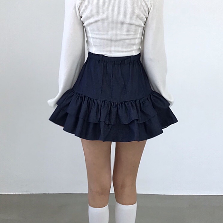 2TWO MOON韓國東大門代購女裝新款休閑職業26春夏短裙腰帶2TWO MOON短裙圖色1