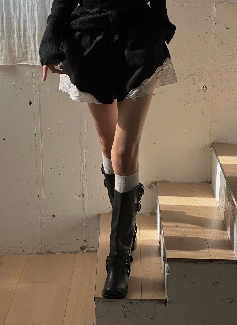 ZEROZERO韓國東大門直郵女士新款26春夏職業時尚短褲蕾絲ZEROZERO短褲