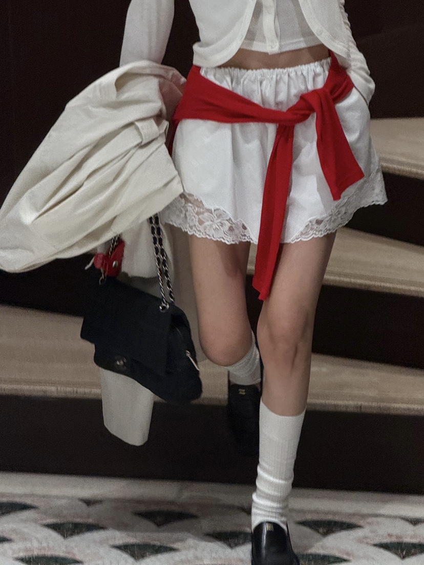 ZEROZERO韓國東大門直郵女士新款26春夏職業時尚短褲蕾絲ZEROZERO短褲圖色1