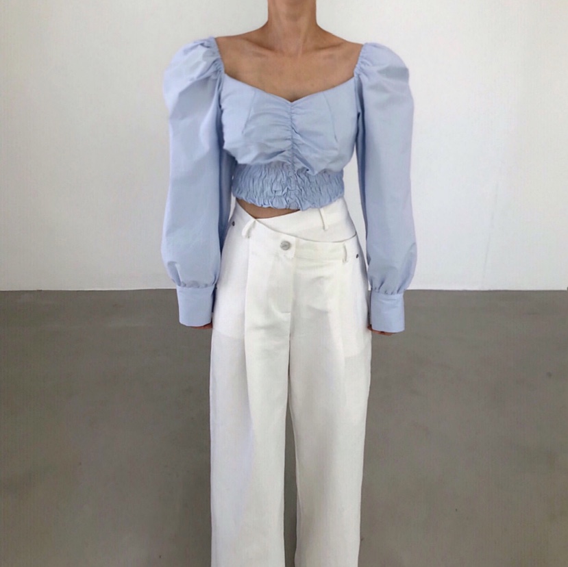 2TWO MOON韓國直郵女裝新品熱賣時尚推薦休閑襯衫蕾絲衫2TWO MOON襯衫/蕾絲衫