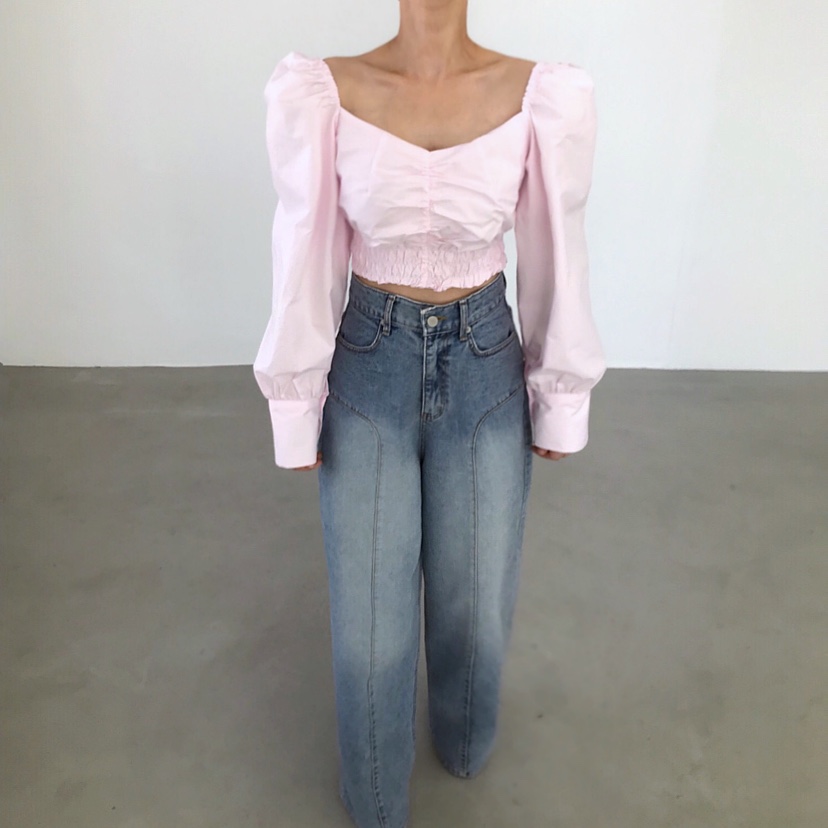 2TWO MOON韓國直郵女裝新品熱賣時尚推薦休閑襯衫蕾絲衫2TWO MOON襯衫/蕾絲衫圖色1