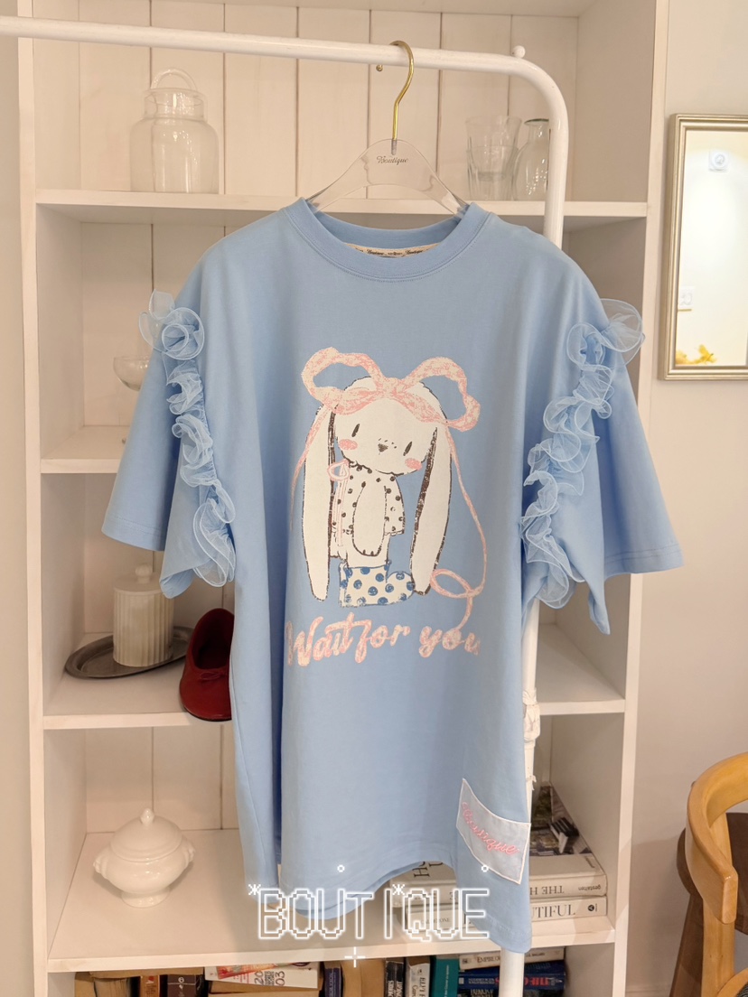 BOUTIQUE-L韓國東大門直郵女裝新款推薦人氣26春夏休閑T恤BOUTIQUE-LT恤圖色1