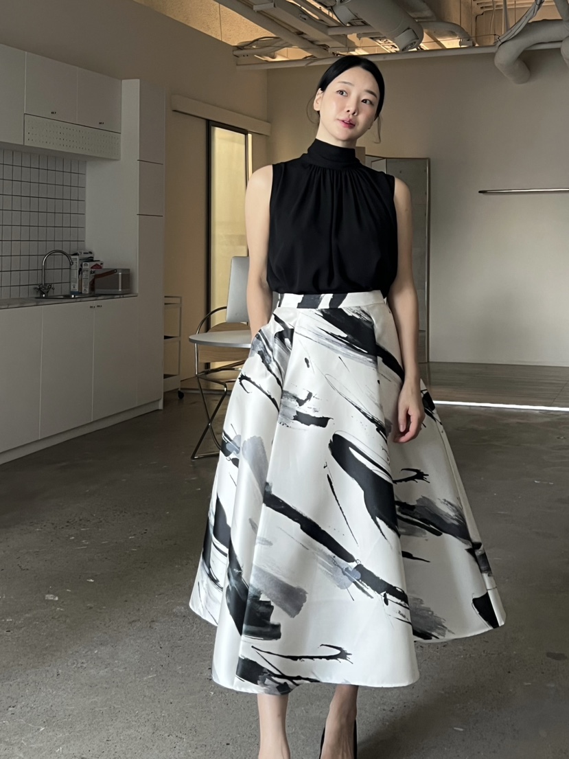 VERNI韓國東大門直郵女裝新款熱賣人氣休閑職業26春夏長裙VERNI長裙