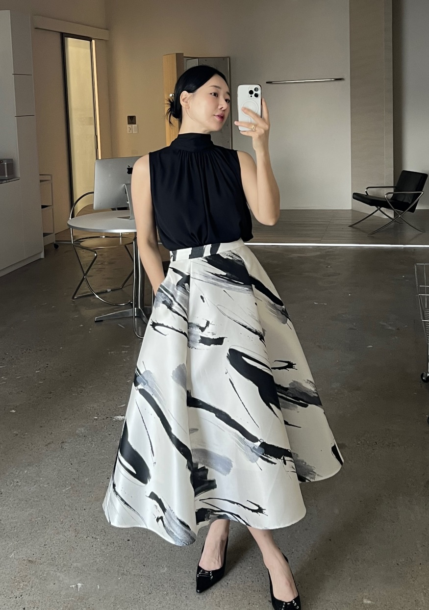 VERNI韓國東大門直郵女裝新款熱賣人氣休閑職業26春夏長裙VERNI長裙