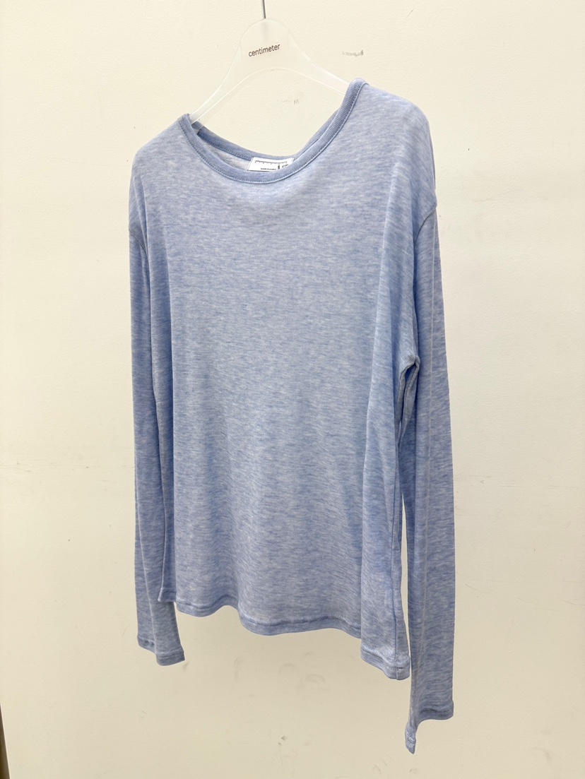 CM韓國直郵女士新款推薦休閑人氣職業時尚26春夏長袖T恤透明CM_centimeter長袖T恤圖色3