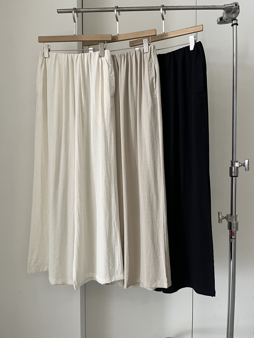 DARAK韓國直郵實拍女士新品職業休閑熱賣人氣休閑褲亞麻布DARAK休閑褲