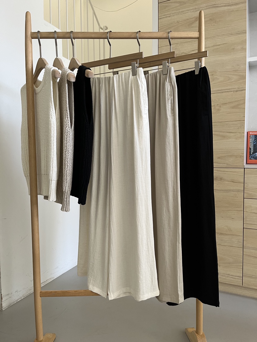 DARAK韓國直郵實拍女士新品職業休閑熱賣人氣休閑褲亞麻布DARAK休閑褲