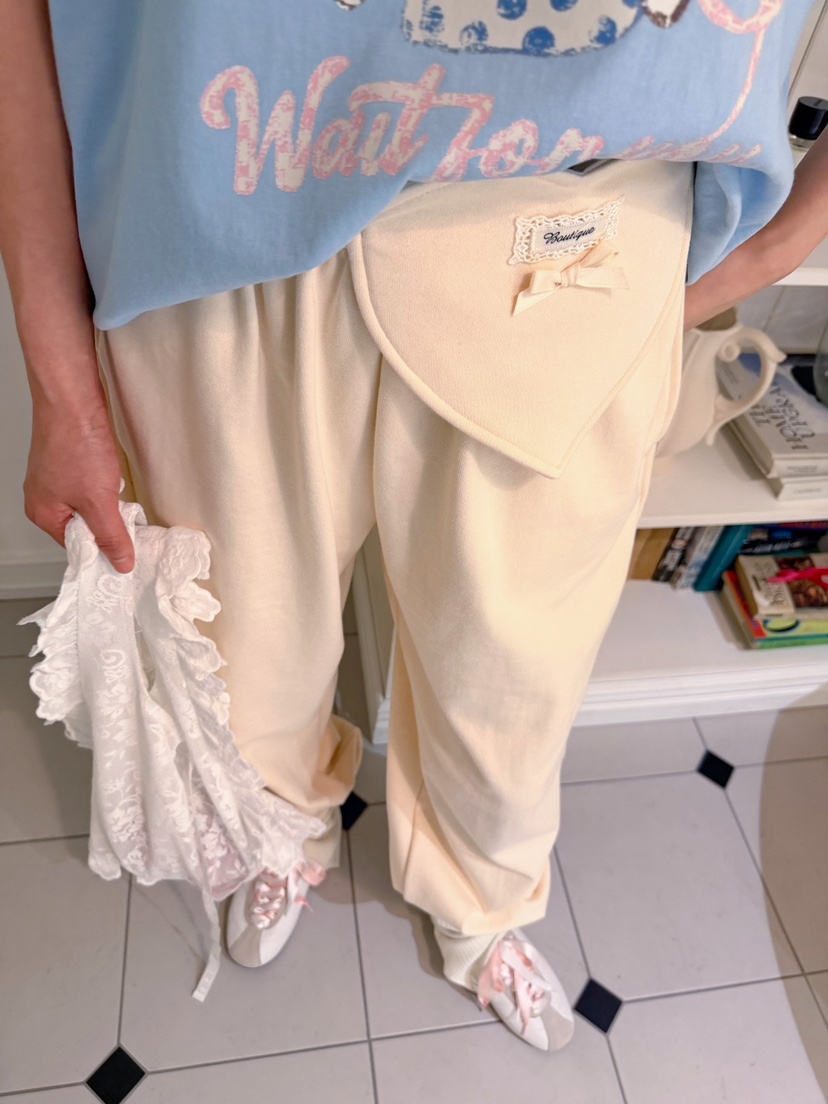 BOUTIQUE-L韓國東大門代購女士新款熱賣時尚26春夏休閑褲含包BOUTIQUE-L休閑褲