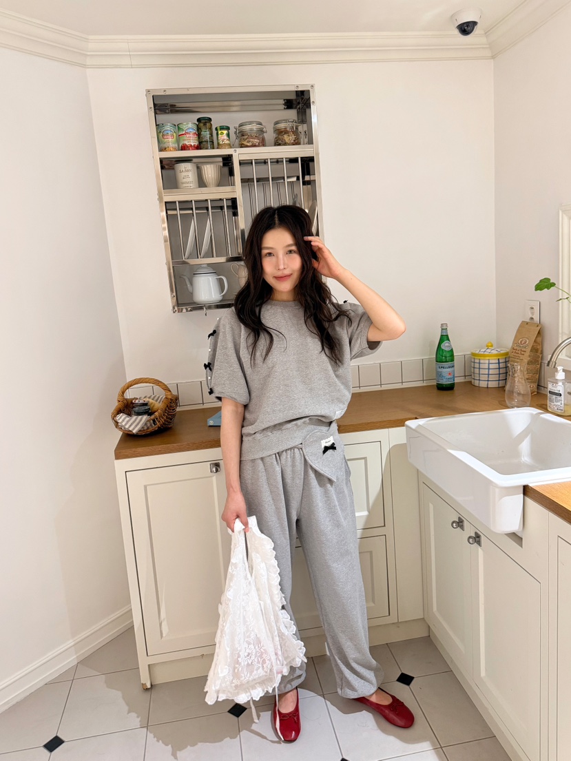 BOUTIQUE-L韓國東大門代購女士新款熱賣時尚26春夏休閑褲含包BOUTIQUE-L休閑褲