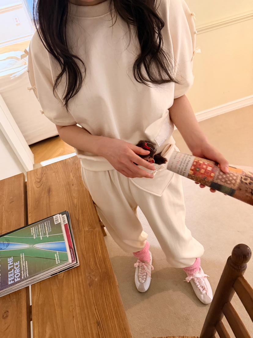 BOUTIQUE-L韓國東大門代購女士新款熱賣時尚26春夏休閑褲含包BOUTIQUE-L休閑褲