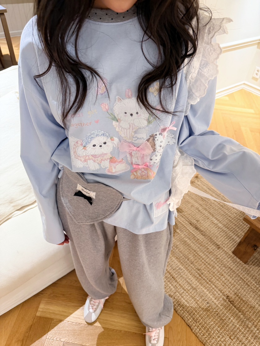 BOUTIQUE-L韓國直郵實拍女士新品職業人氣熱賣26春夏長袖T恤BOUTIQUE-L長袖T恤