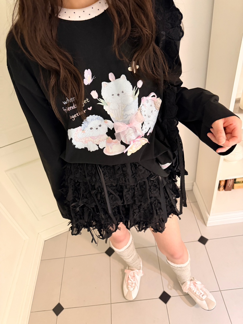 BOUTIQUE-L韓國直郵實拍女士新品職業人氣熱賣26春夏長袖T恤BOUTIQUE-L長袖T恤