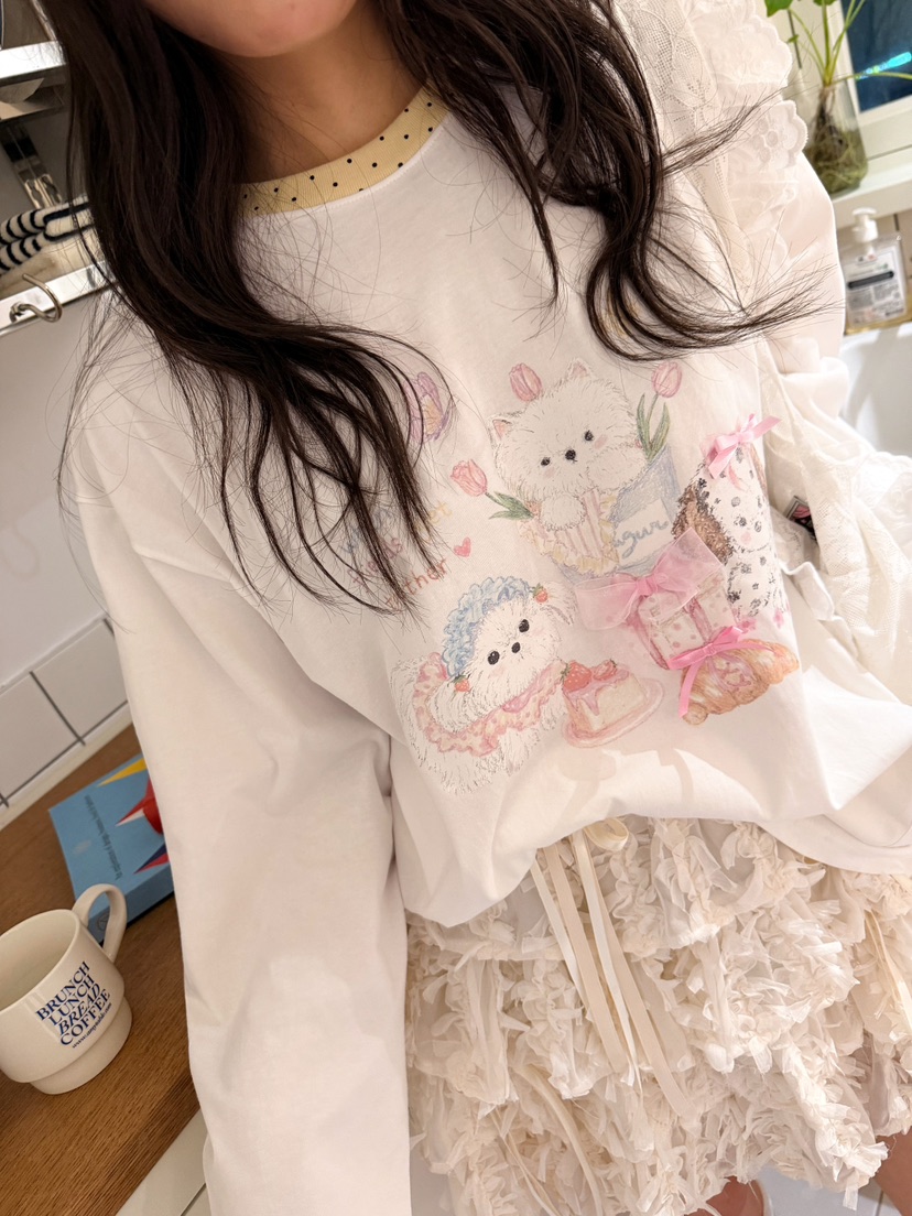 BOUTIQUE-L韓國直郵實拍女士新品職業人氣熱賣26春夏長袖T恤BOUTIQUE-L長袖T恤