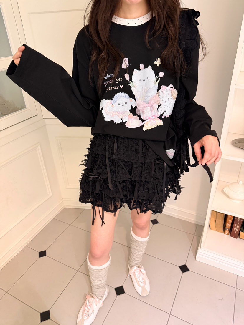 BOUTIQUE-L韓國直郵實拍女士新品職業人氣熱賣26春夏長袖T恤BOUTIQUE-L長袖T恤圖色2