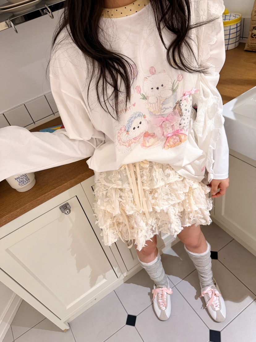 BOUTIQUE-L韓國直郵實拍女士新品職業人氣熱賣26春夏長袖T恤BOUTIQUE-L長袖T恤圖色3