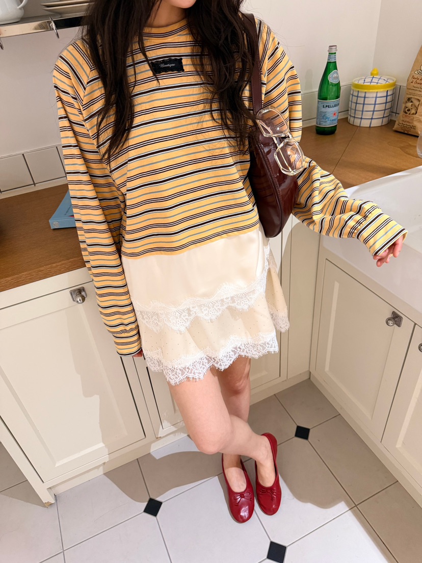 BOUTIQUE-L韓國東大門直郵女裝新品人氣休閑26春夏長袖T恤BOUTIQUE-L長袖T恤