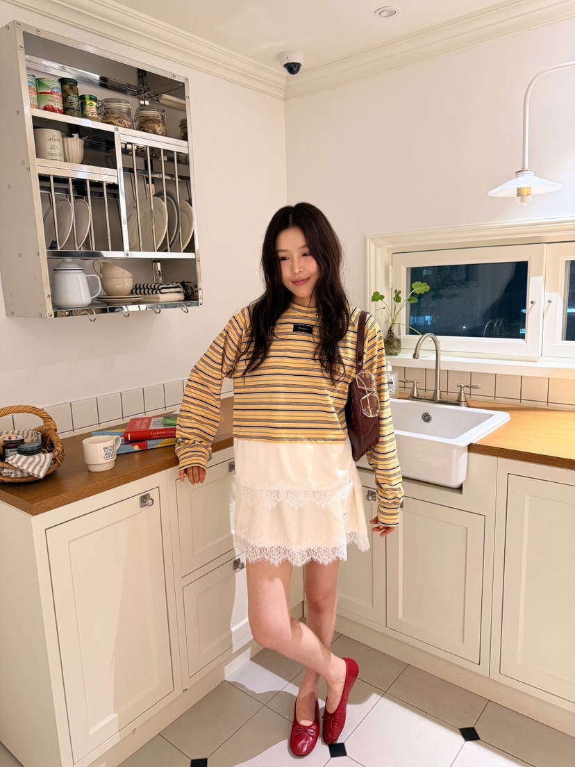 BOUTIQUE-L韓國東大門直郵女裝新品人氣休閑26春夏長袖T恤BOUTIQUE-L長袖T恤