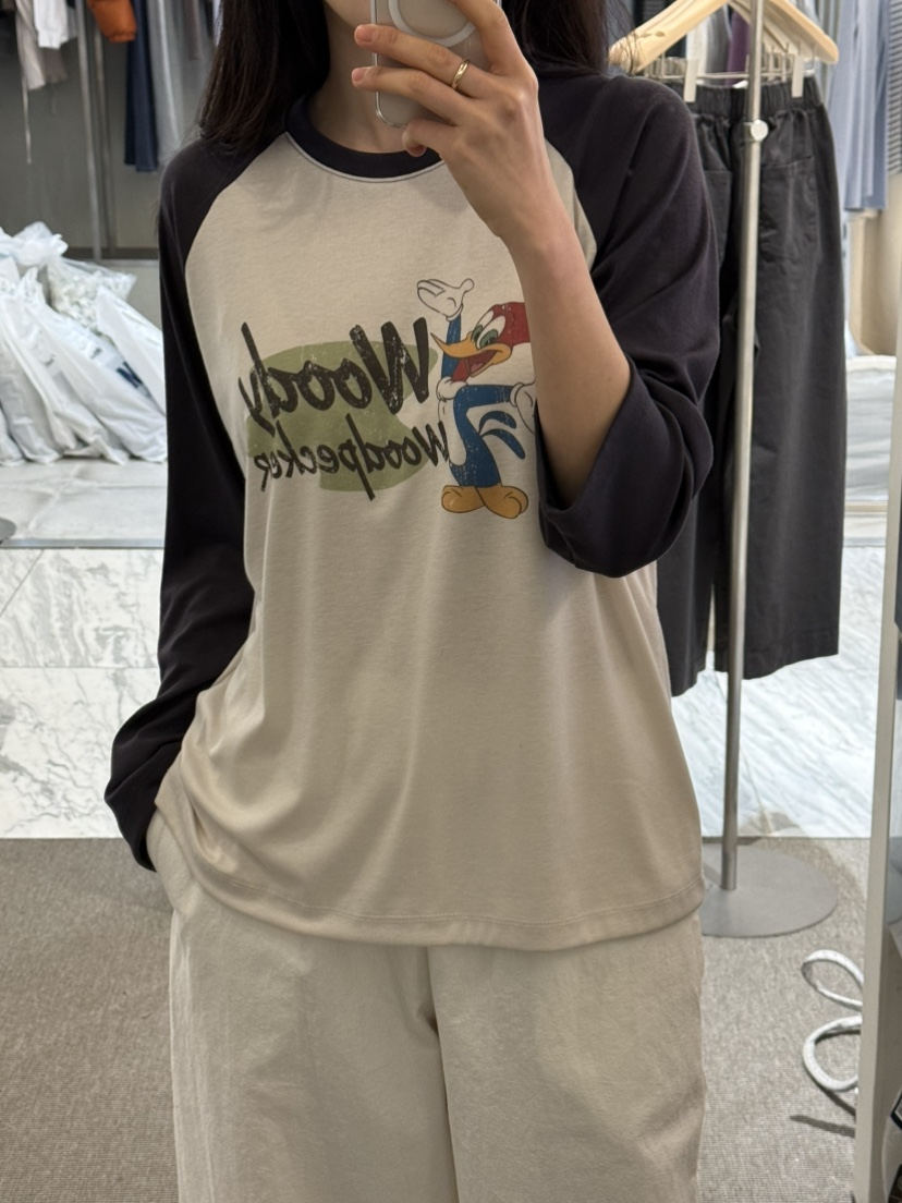 MONE-A韓國東大門代購女裝新款推薦26春夏時尚熱賣長袖T恤MONE-A長袖T恤