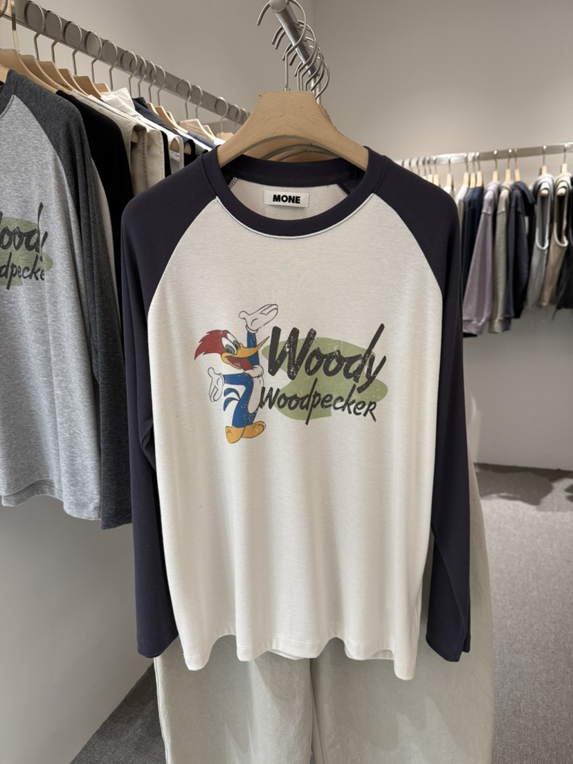 MONE-A韓國東大門代購女裝新款推薦26春夏時尚熱賣長袖T恤MONE-A長袖T恤圖色1