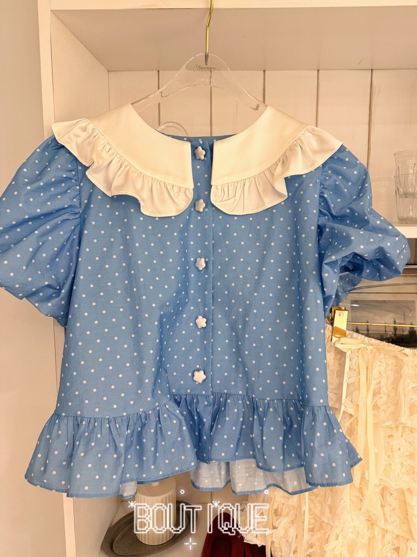 BOUTIQUE-L韓國代購女裝新品休閑熱賣人氣襯衫蕾絲衫復古BOUTIQUE-L襯衫/蕾絲衫圖色1