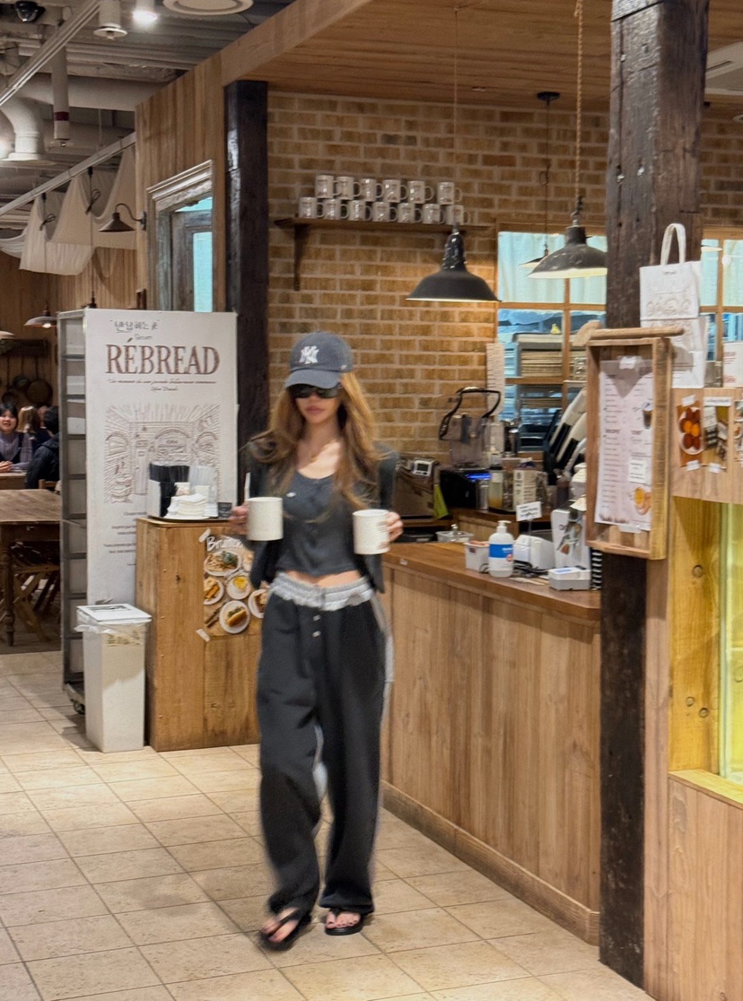 ZEROZERO韓國直郵女裝新款人氣推薦職業26春夏休閑褲條紋紐扣ZEROZERO休閑褲