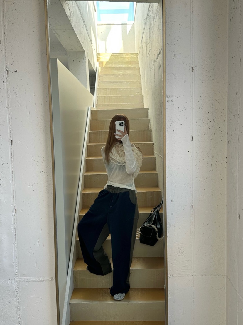 ZEROZERO韓國直郵女裝新款人氣推薦職業26春夏休閑褲條紋紐扣ZEROZERO休閑褲