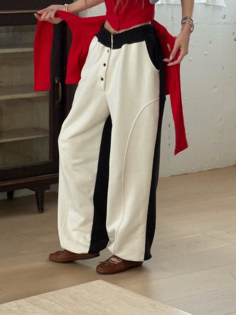 ZEROZERO韓國直郵女裝新款人氣推薦職業26春夏休閑褲條紋紐扣ZEROZERO休閑褲圖色2