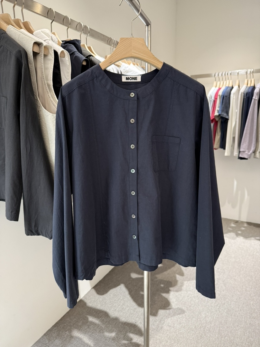 MONE-A韓國代購女裝新款職業推薦時尚熱賣襯衫蕾絲衫口袋MONE-A襯衫/蕾絲衫圖色3