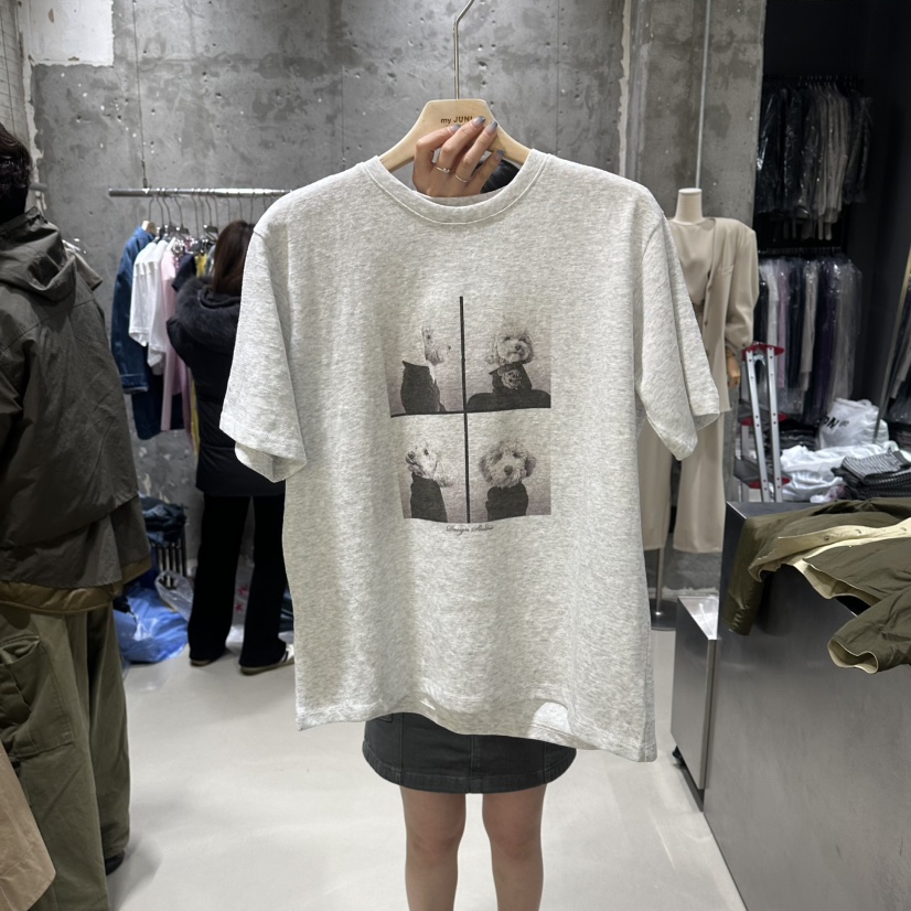 JUNI韓國代購女裝新品時尚職業休閑熱賣推薦人氣26春夏T恤my juniT恤圖色1