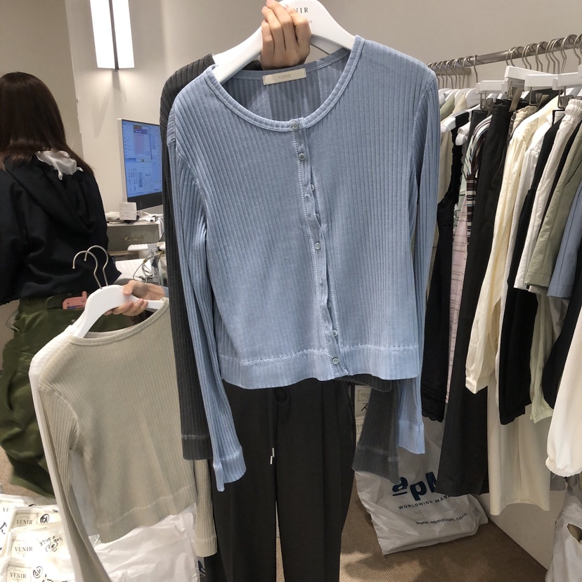 VENIR-a韓國直郵實拍女士新品熱賣職業休閑推薦時尚長袖T恤VENIR-a長袖T恤圖色3