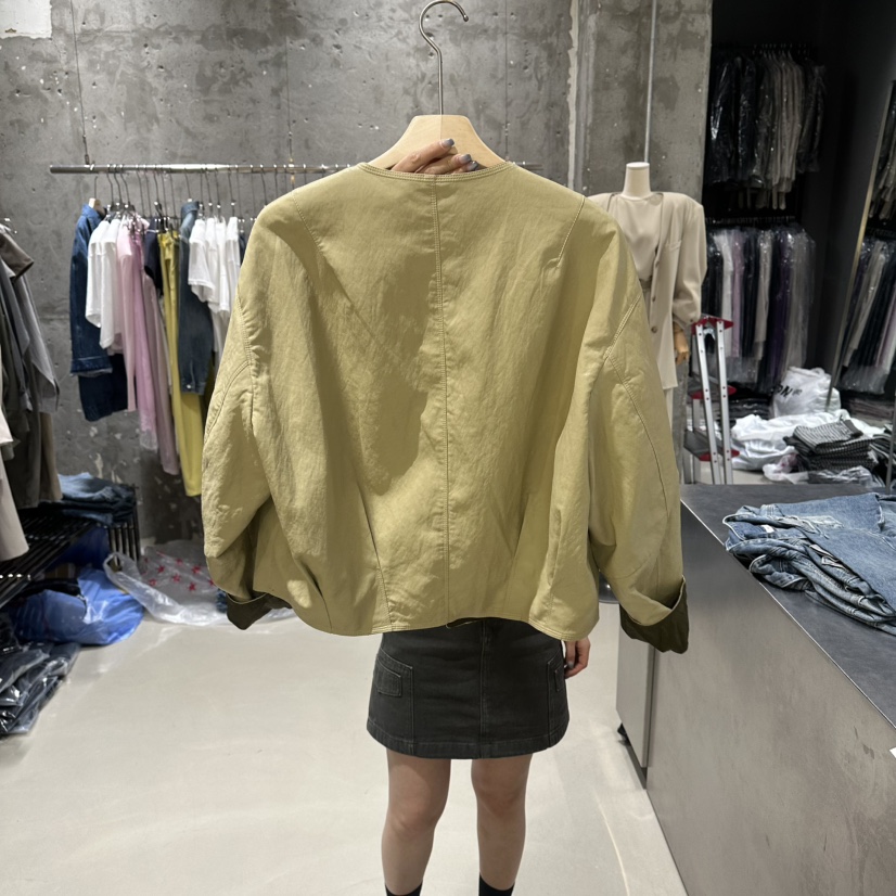 JUNI韓國直郵女士新款26春夏時尚人氣夾克兩面穿皮革雙面my juni夾克