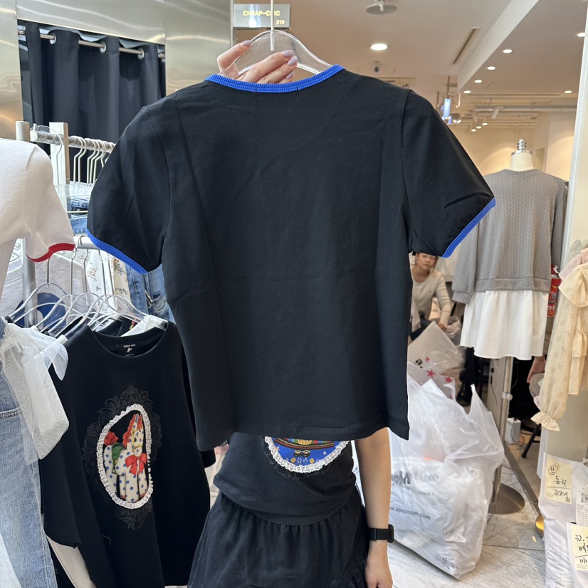 CHEAP-CHIC韓國東大門直郵女士新款休閑推薦人氣熱賣T恤CHEAP-CHIC/CHARLES THE SECONDT恤