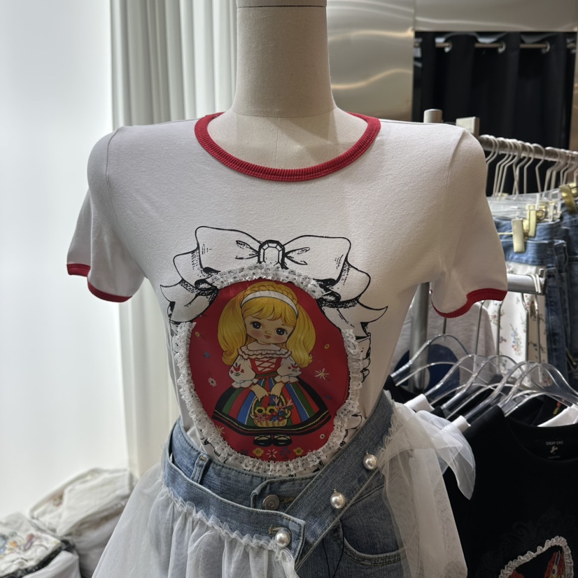 CHEAP-CHIC韓國東大門直郵女士新款休閑推薦人氣熱賣T恤CHEAP-CHIC/CHARLES THE SECONDT恤圖色2