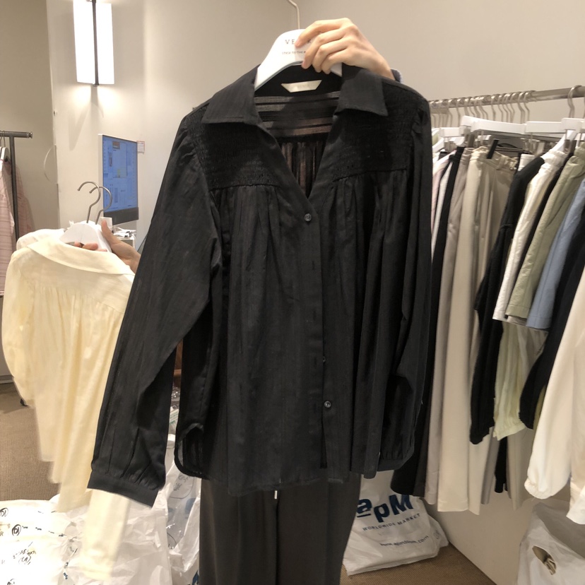 VENIR-a韓國直郵實拍女士新款熱賣時尚休閑26春夏襯衫蕾絲衫VENIR-a襯衫/蕾絲衫圖色3