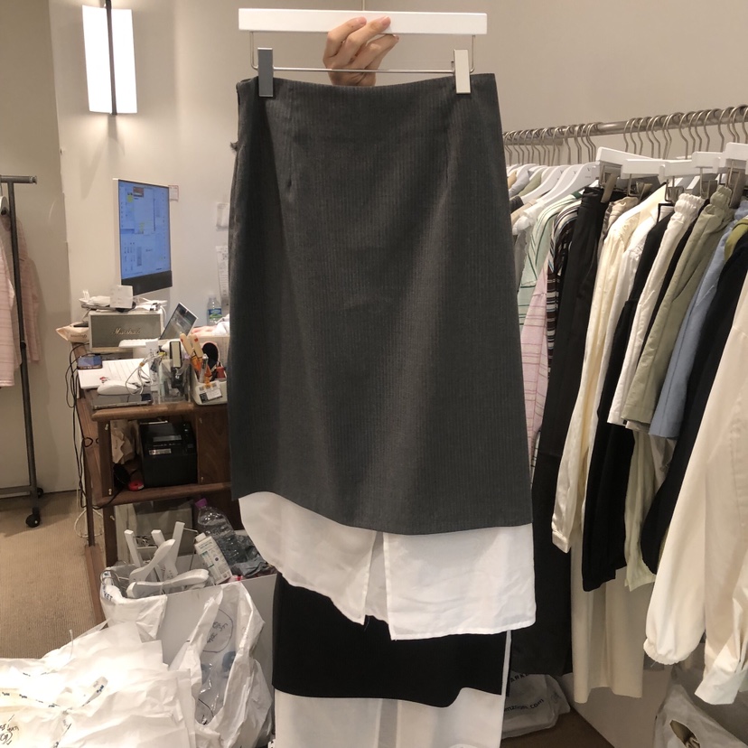 VENIR-a韓國東大門直郵女士新品26春夏時尚半身裙中短裙VENIR-a半身裙/中短裙