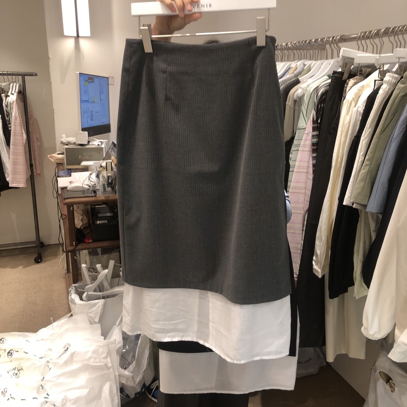 VENIR-a韓國東大門直郵女士新品26春夏時尚半身裙中短裙VENIR-a半身裙/中短裙圖色1