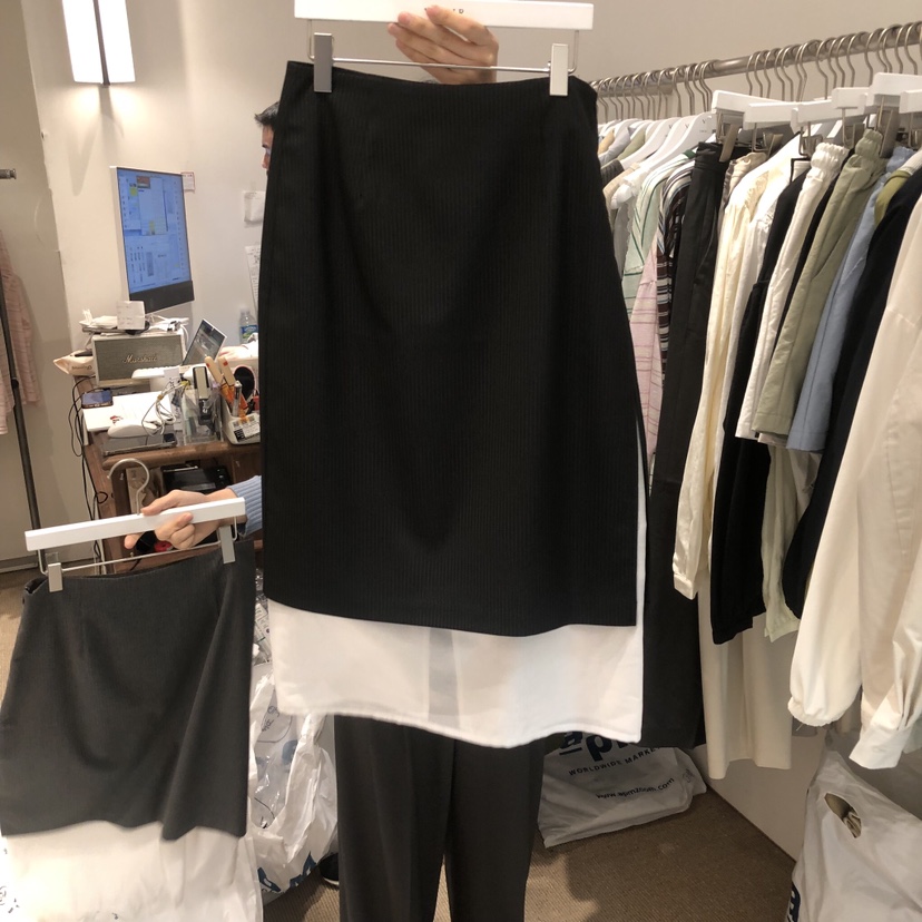 VENIR-a韓國東大門直郵女士新品26春夏時尚半身裙中短裙VENIR-a半身裙/中短裙圖色2