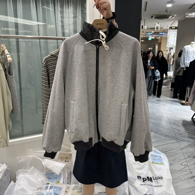 OURMOMENT韓國東大門代購女裝新品休閑熱賣26春夏夾克里外穿OURMOMENT夾克