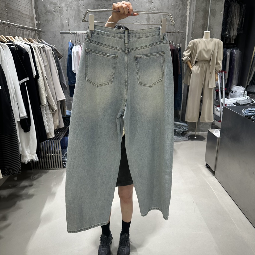 JUNI韓國東大門直郵女士新款推薦26春夏時尚人氣職業牛仔褲my juni牛仔褲