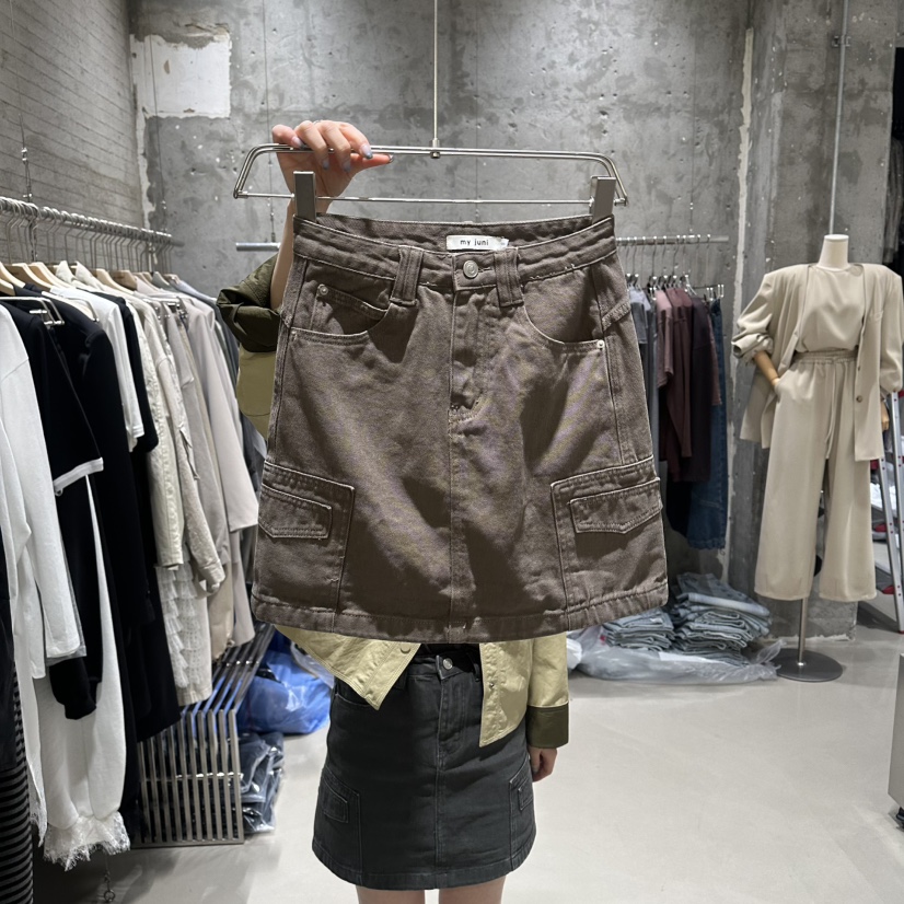 JUNI韓國直郵女士新品職業26春夏人氣推薦熱賣時尚休閑短裙my juni短裙圖色1