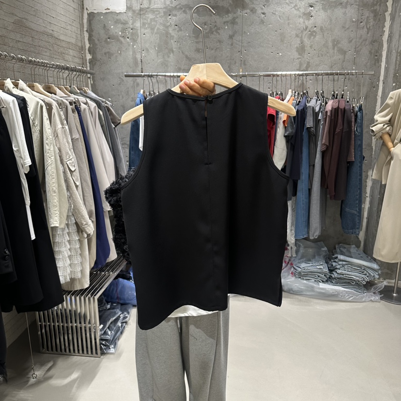 JUNI韓國東大門代購女士新品時尚推薦職業人氣休閑吊帶背心my juni吊帶/背心