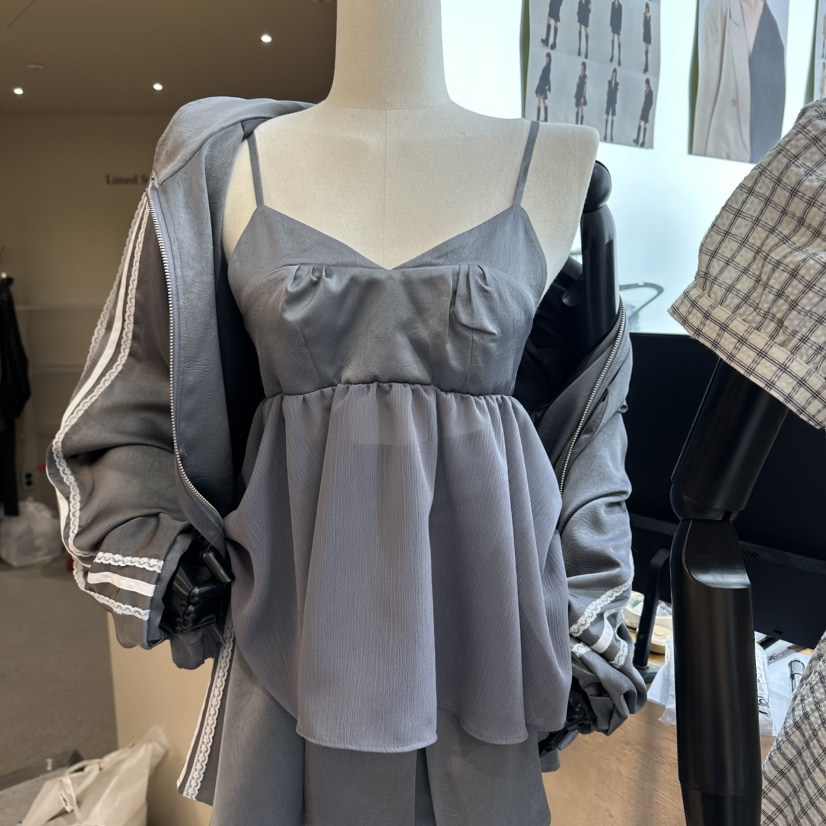 CHEAP-CHIC韓國直郵實拍女裝新品熱賣推薦休閑職業吊帶背心CHEAP-CHIC/CHARLES THE SECOND吊帶/背心圖色2