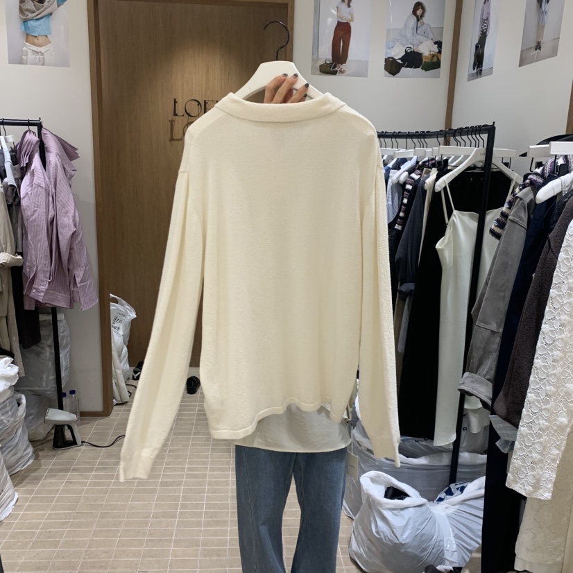LOFN韓國代購女士新品人氣休閑熱賣推薦時尚針織衫不含內搭LOFN針織衫