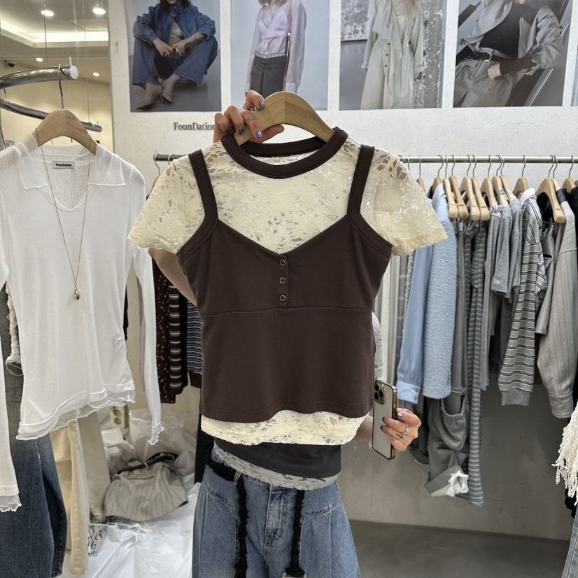 FOUNDATION韓國直郵女士新款熱賣休閑職業時尚套裝兩件套FOUNDATION套裝圖色2