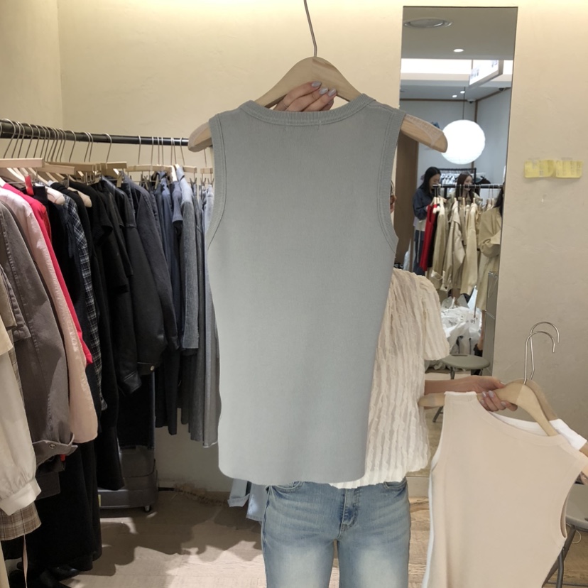 W AND J韓國直郵女士新款時尚休閑職業推薦人氣吊帶背心W AND J吊帶/背心