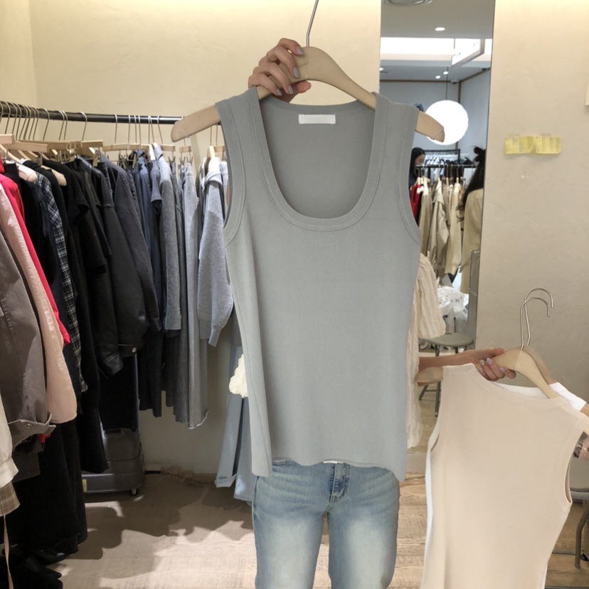 W AND J韓國直郵女士新款時尚休閑職業推薦人氣吊帶背心W AND J吊帶/背心圖色1