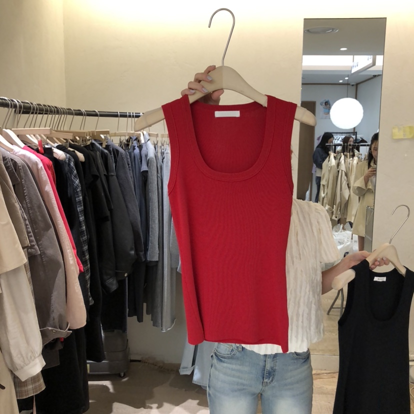 W AND J韓國直郵女士新款時尚休閑職業推薦人氣吊帶背心W AND J吊帶/背心圖色4