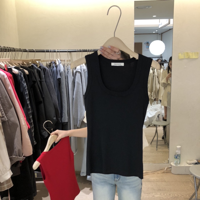 W AND J韓國直郵女士新款時尚休閑職業推薦人氣吊帶背心W AND J吊帶/背心圖色5