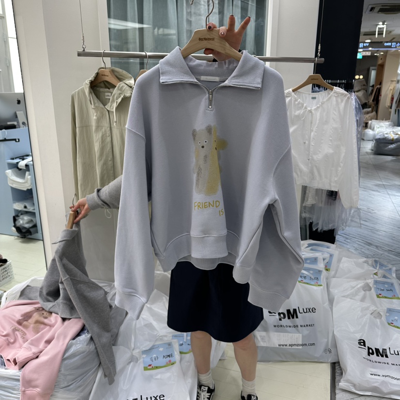 OURMOMENT韓國東大門代購女士新品熱賣人氣時尚推薦26春夏衛衣OURMOMENT衛衣圖色2